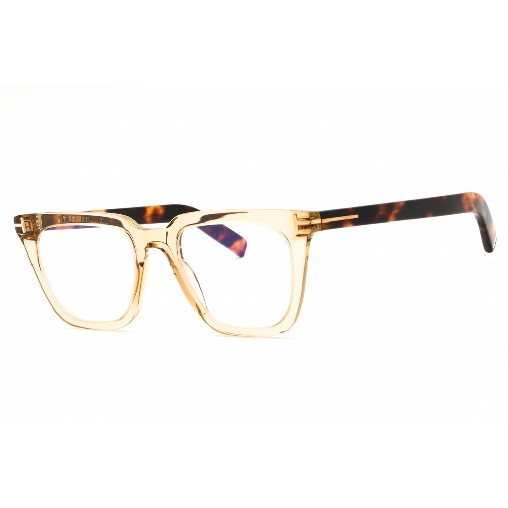 NWT Tom Ford FT5963-B Light Brown Rectangle 50mm Eyeglasses